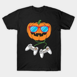 controller Halloween Pumpkin game T-Shirt